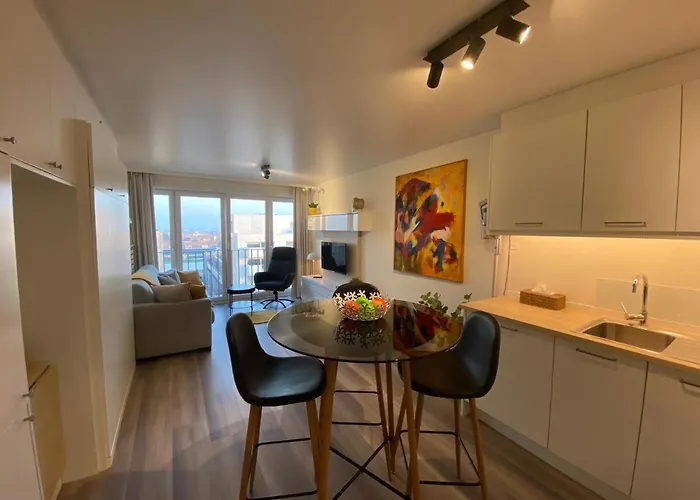 Moderne studio aan zee